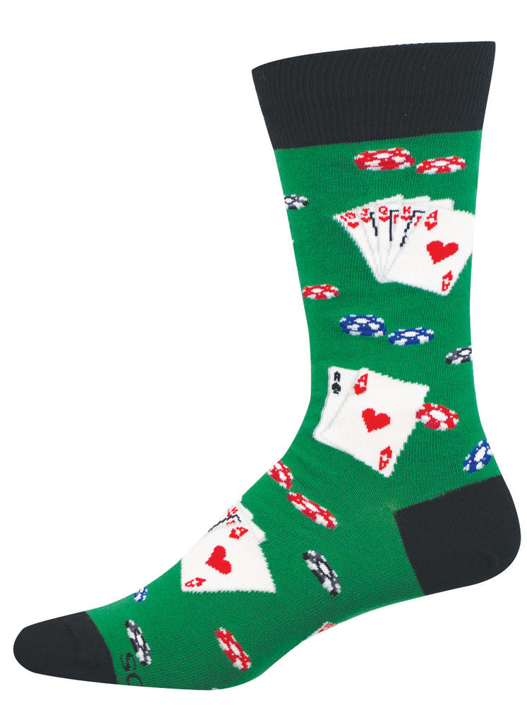 Calcetines de Algodón Media Caña Poker 40-46 SOCKSMITH Imagen principal del producto