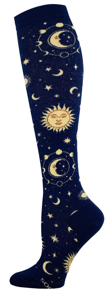 CALCETINES MUJER ALGODON CAÑA ALTA LUNAS 36-41 | SOCKSMITH | 1 UNIDAD | 8482920587700