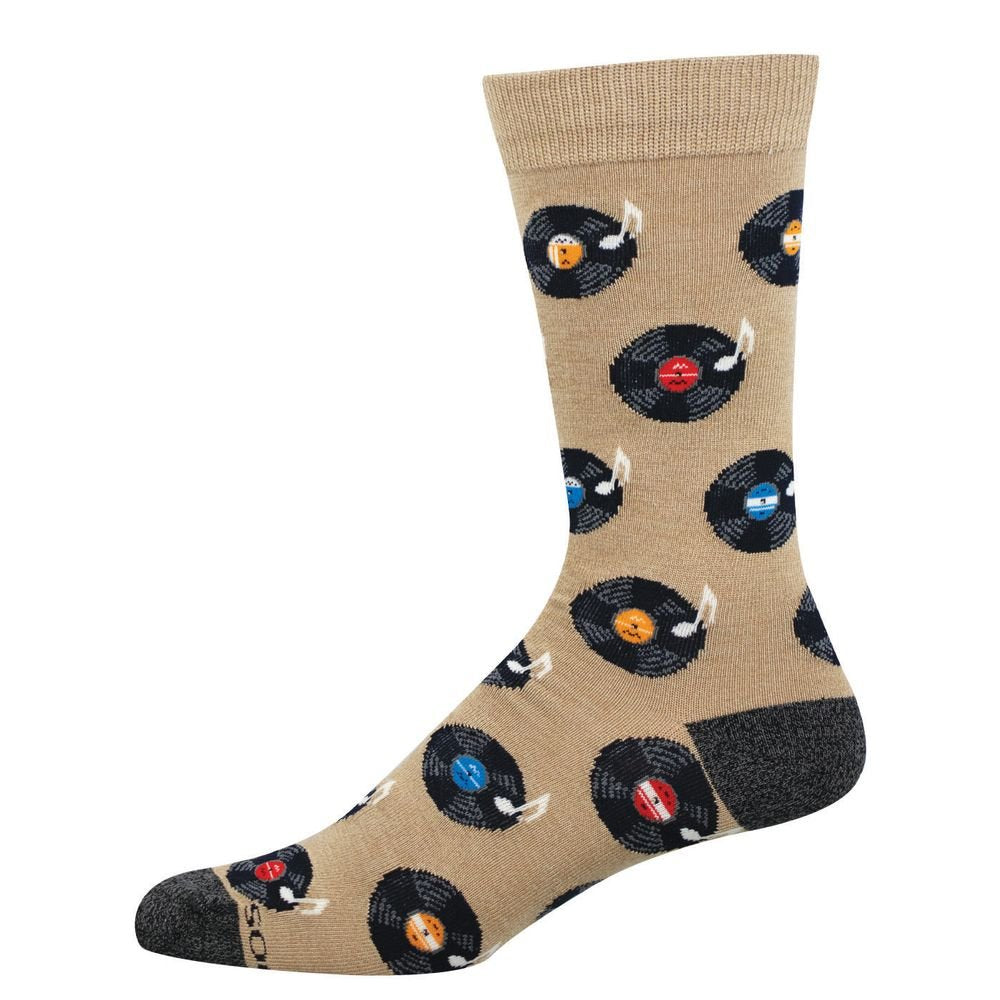Calcetines de Bambu Media Caña Disco Vinilo 40-46 SOCKSMITH Imagen principal del producto