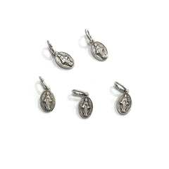 MEDALLA VIRGEN MILAGROSA METAL 11MM BAÑO PLATA 5 MICRAS | DE BUSSY | ENVASE 5 UDS. UNIDAD | 8488000030449