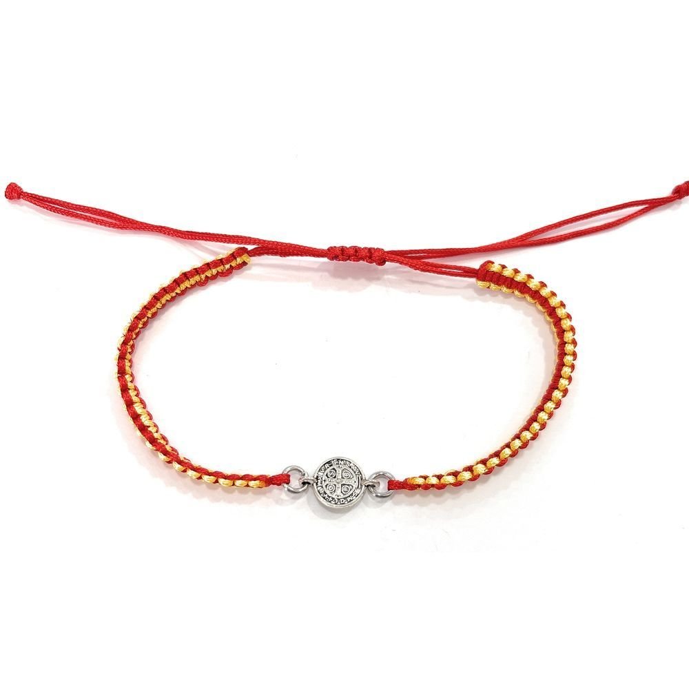 PULSERA SAN BENITO BAÑO PL,MACRAME ESPAÑA | DE BUSSY | ENVASE 6 UDS. UNIDAD | 8488000031385