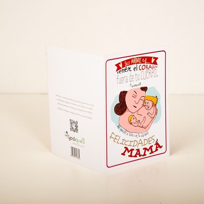 PACK 10 TARJETAS DE FELICITACION SER MADRE | YOSIQUESE SL | 1 UNIDAD | 8495390718598
