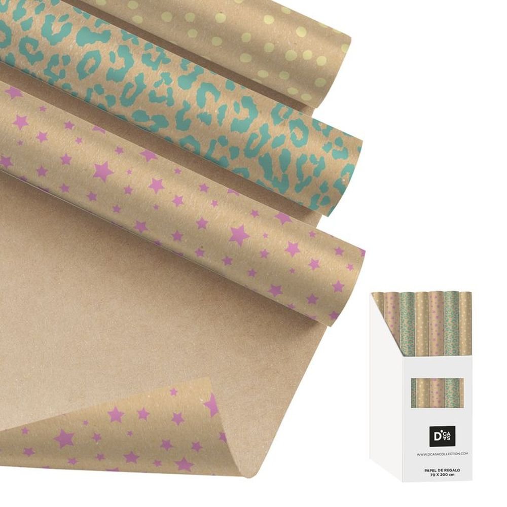 Expositor 72 Rollitos Papel Regalo 200x70cm Craft Color DCASA