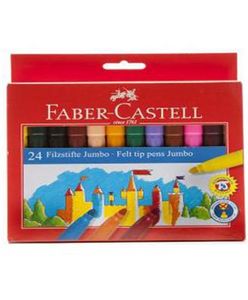 Rotulador Faber Castell Jumbo 24 Colores Surtidos | Faber Castell | Pack 1 Unidades