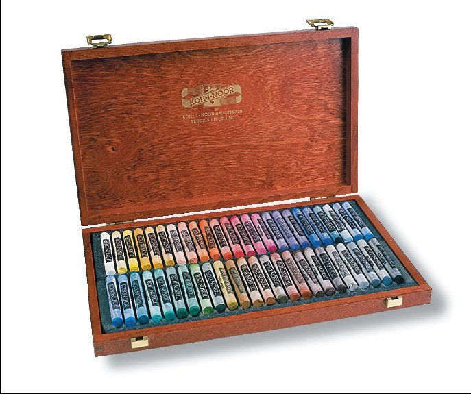 Caja madera Pasteles Toison D'or 48 colores MICHEL Papiro