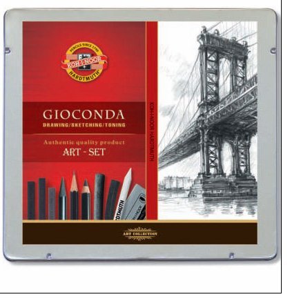 CAJA METALICA GIOCONDA ART, SURTIDO 24 PIEZAS | 1 UNIDADES | (MICHEL PAPELES ESPECIALES)