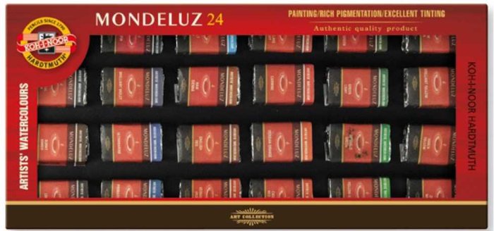 Acuarela Pastilla 24 Godets Michel Papeles Especiales Imagen principal del producto
