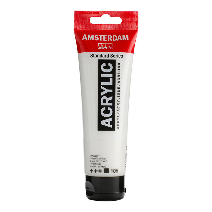 Pintura Acrílica Amsterdam 120 ml Blanco Titanio TALENS ESPAÑA Imagen principal del producto
