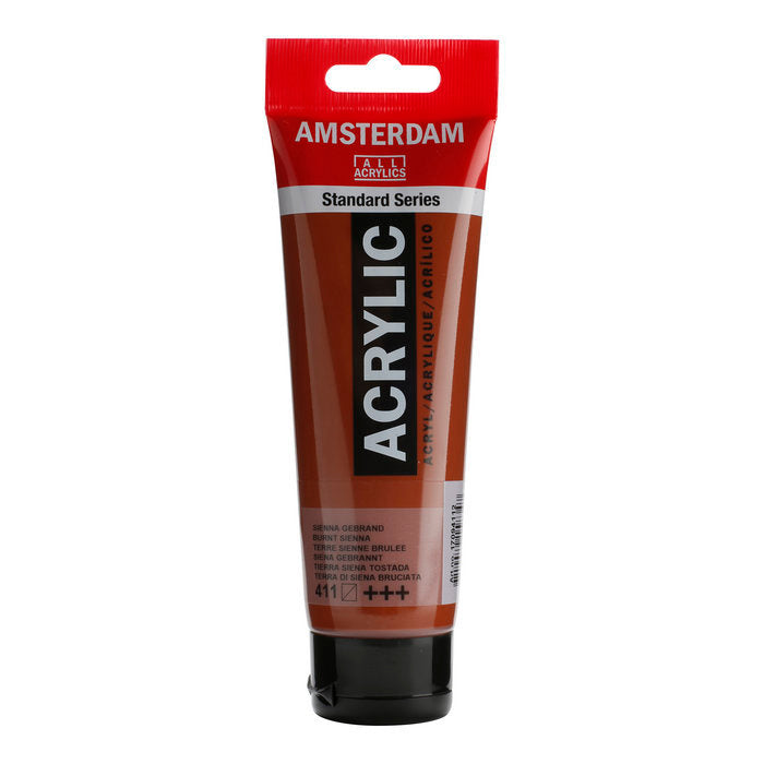 Pintura Acrílica Amsterdam Tierra Sienna Tostada TALENS España 120 ml