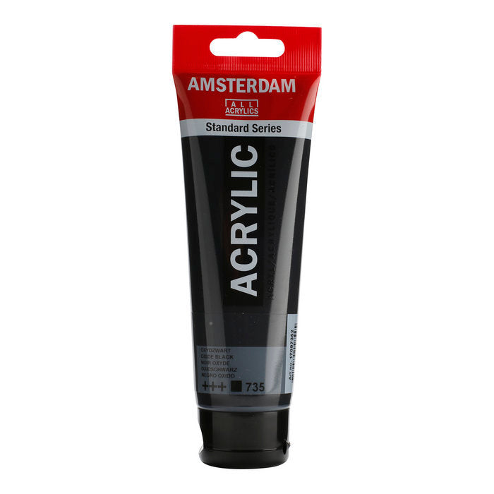 Pintura Acrílica Amsterdam Negro Oxido 120 ml TALENS ESPAÑA