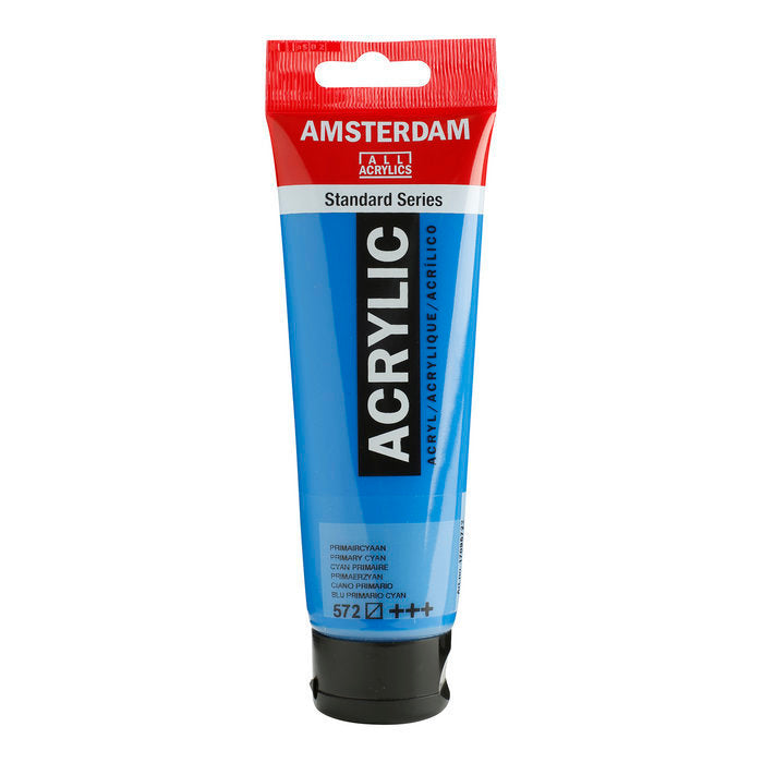 Pintura Acrílica Amsterdam 120 ml Cian Primario Talens España Imagen principal del producto