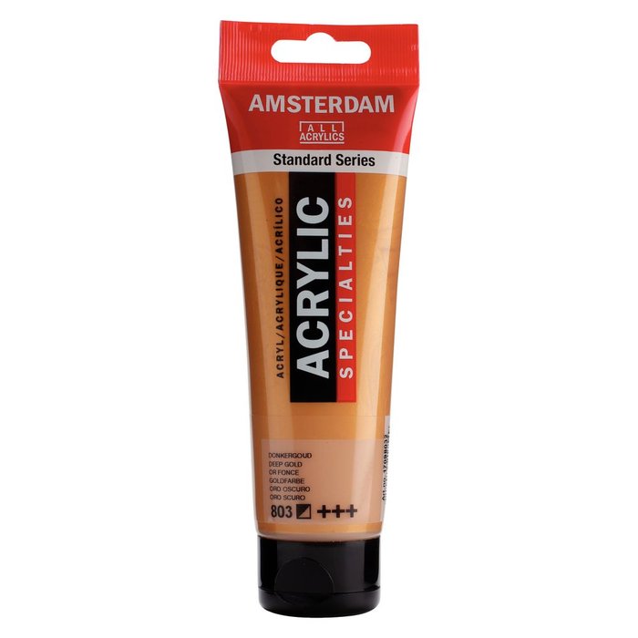 Pintura Acrílica Amsterdam Oro Oscuro 120 ml Marca Talens España Imagen principal del producto