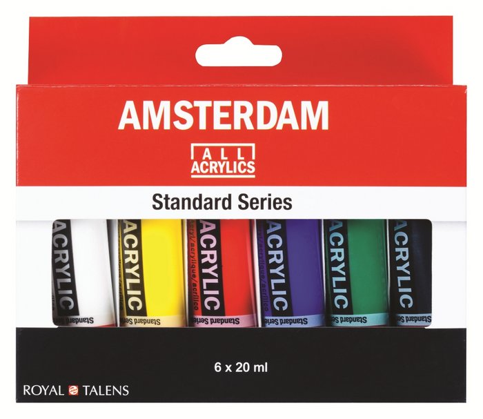 Pintura Acrílica Amsterdam Estuche 6 x 20 ml Talens España Imagen principal del producto