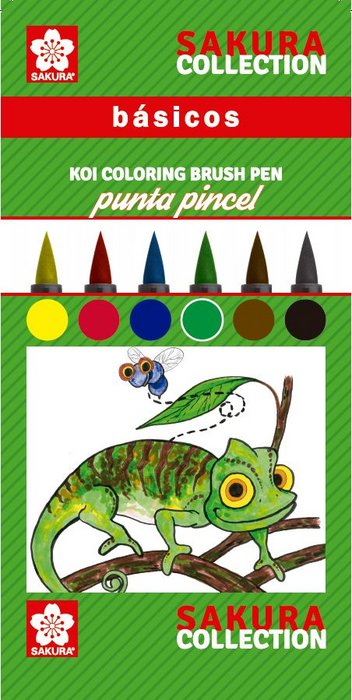 Lápiz Marcador Koi Coloring Básicos Estuche 6 Unidades Talens España