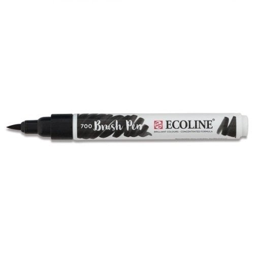 Rotulador Ecoline Brushpen Negro | Talens España | Pack 3 Unidades
