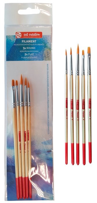 PINCELES DE FILAMENTO BS TALENS ART CREATION ESTUCHE 5 UDS | 1 UNIDADES | (TALENS ESPAÑA) Imagen principal del producto