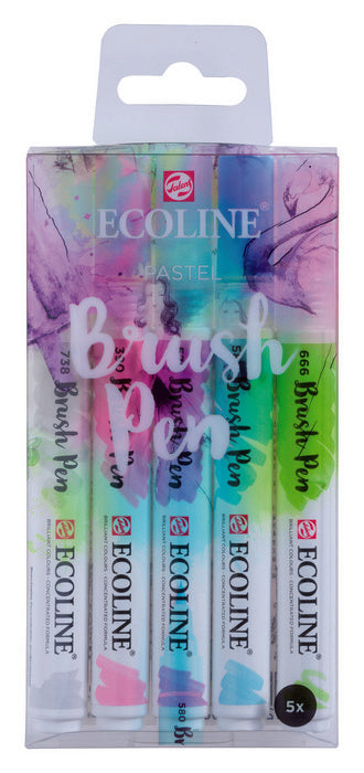 Rotulador Ecoline Brushpen Pastel 5 Unidades | Talens España | Pack 1 Unidades Imagen principal del producto