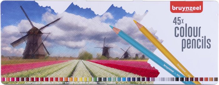 LAPIZ BRUYNZEEL 45 COLORES CAJA METAL HOLANDA | 1 UNIDADES | (TALENS ESPAÑA) Imagen principal del producto
