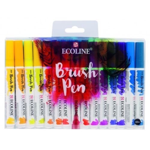 Rotulador Ecoline Brushpen Estuche 30 Unidades | Talens España | Pack 1 Unidades