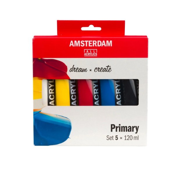 PINTURA ACRILICA 120 ML 5 COLORES BASICOS | 1 UNIDADES | (TALENS ESPAÑA) Imagen principal del producto