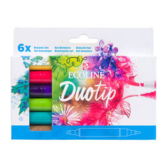 Rotulador Ecoline Duotip Estuche 6 Colores Botanic | Talens España | Pack 1 Unidades