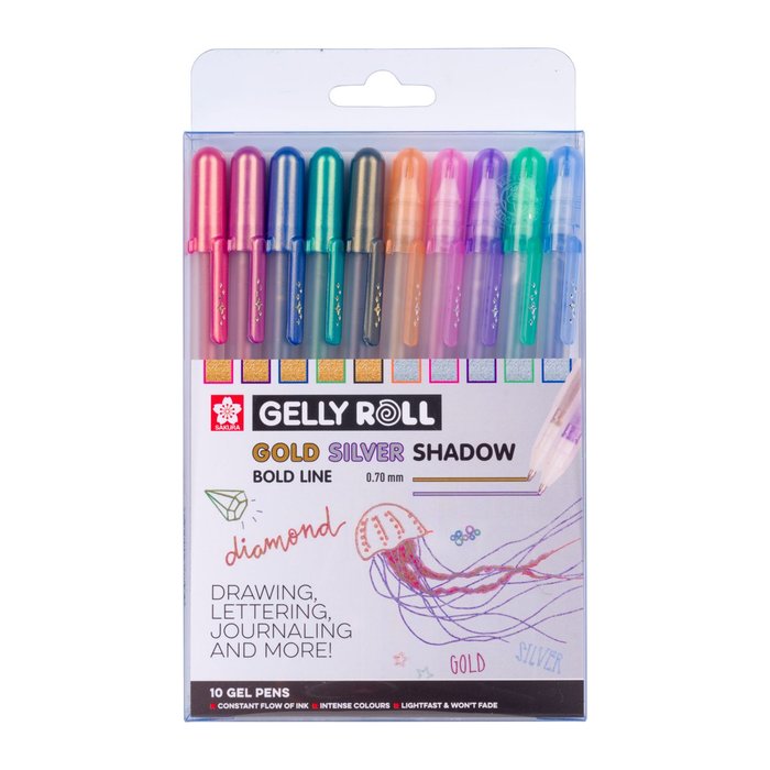 BOLIGRAFO GELLY GOLD/SILVER SHADOW 10 COLORES | 1 UNIDADES | (TALENS ESPAÑA) Imagen principal del producto