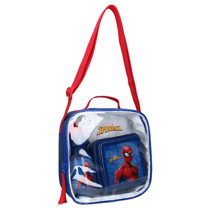 Set Bandolera Sandwichera y Botella Spiderman VADOBAG Imagen principal del producto