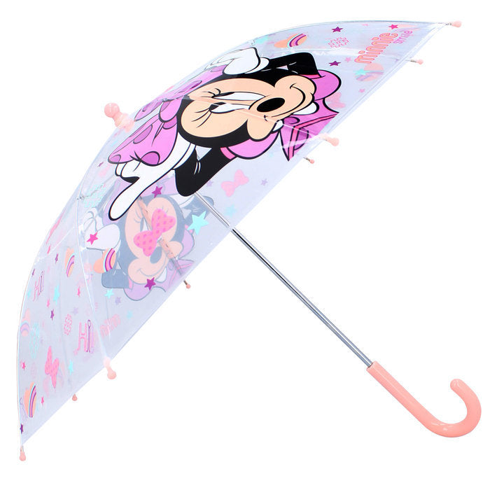 PARAGUAS INFANTIL MANUAL TRANSPARENTE MINNIE RAINY DAYS | VADOBAG | 1 UNIDAD | 8712645315358