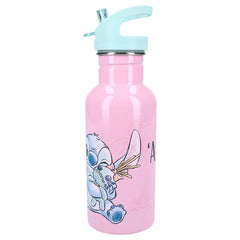 BOTELLA ALUMINIO TERMICA CON PAJITA 500ML STITCH TAKE A SIP | VADOBAG | 1 UNIDAD | 8712645316416