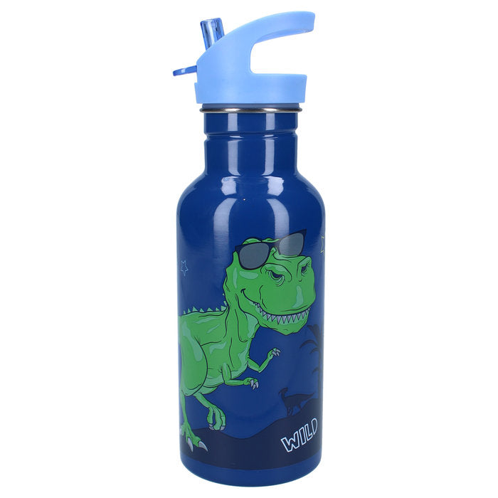 BOTELLA ALUMINIO CON PAJITA 500ML DINO TAKE A SIP | VADOBAG | 1 UNIDAD | 8712645316546