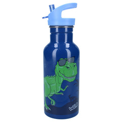 BOTELLA ALUMINIO CON PAJITA 500ML DINO TAKE A SIP | VADOBAG | 1 UNIDAD | 8712645316546