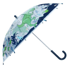 PARAGUAS INFANTIL MANUAL TRANSPARENTE DINO RAINY DAYS | VADOBAG | 1 UNIDAD | 8712645316812