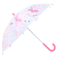 PARAGUAS INFANTIL MANUAL TRANSPARENTE UNICORN RAINY DAYS | VADOBAG | 1 UNIDAD | 8712645316829