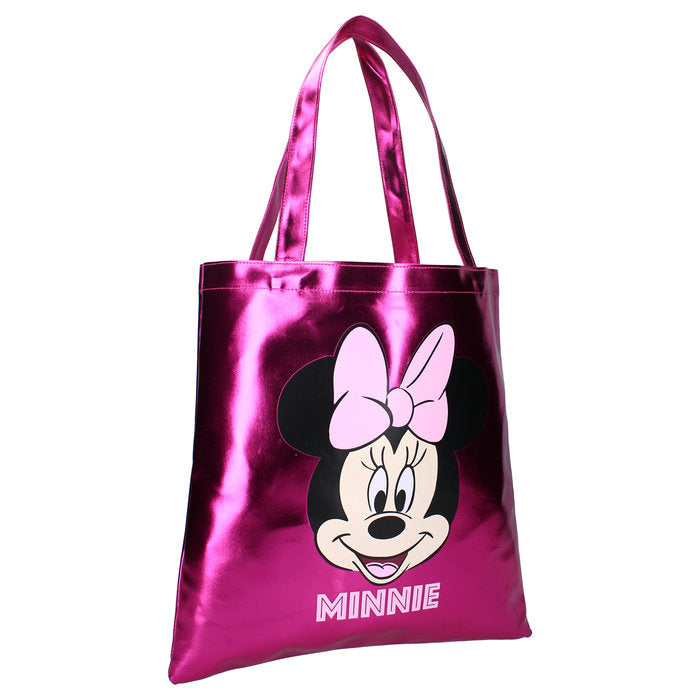BOLSA DE TELA CON ASAS SHOPPING METALLIC MINNIE | VADOBAG Imagen principal del producto