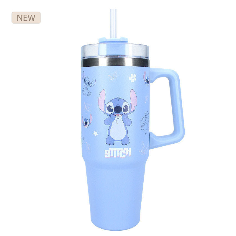 VASO CON PAJITA ALUMINIO 900ML STITCH BOTTLED BLISS | VADOBAG | 1 UNIDAD | 8712645324169