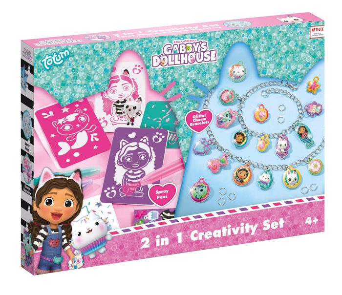 SET 2 IN 1 ACTIVIDADES CREATIVAS GABBY'S DOLLHOUSE | TOTUM | 1 UNIDAD | 8714274420397 Imagen principal del producto