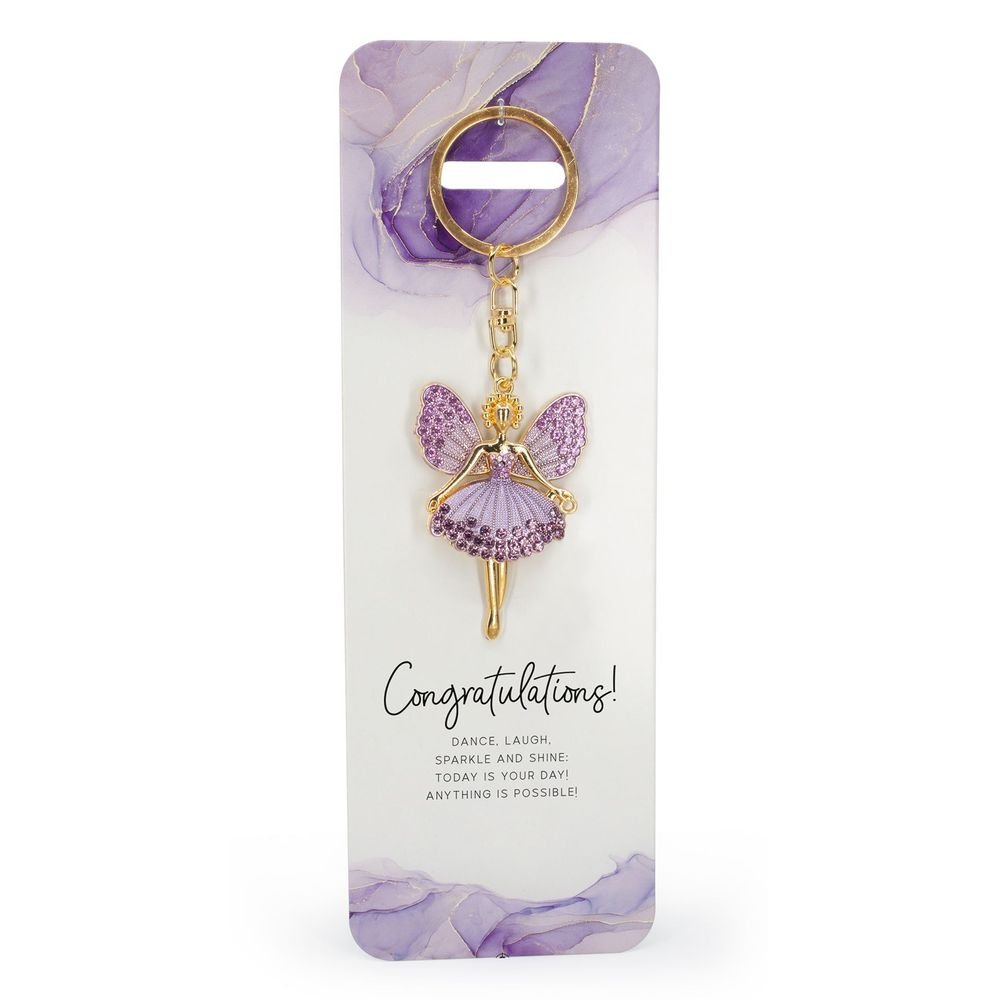 Llavero Hada Morado Congratulations WIDDOP Imagen principal del producto