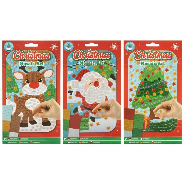 JUEGO HAZ TU MOSAICO NAVIDAD | CCG NAVIDAD | ENVASE 12 UDS. UNIDAD | 8715427091808 Imagen principal del producto