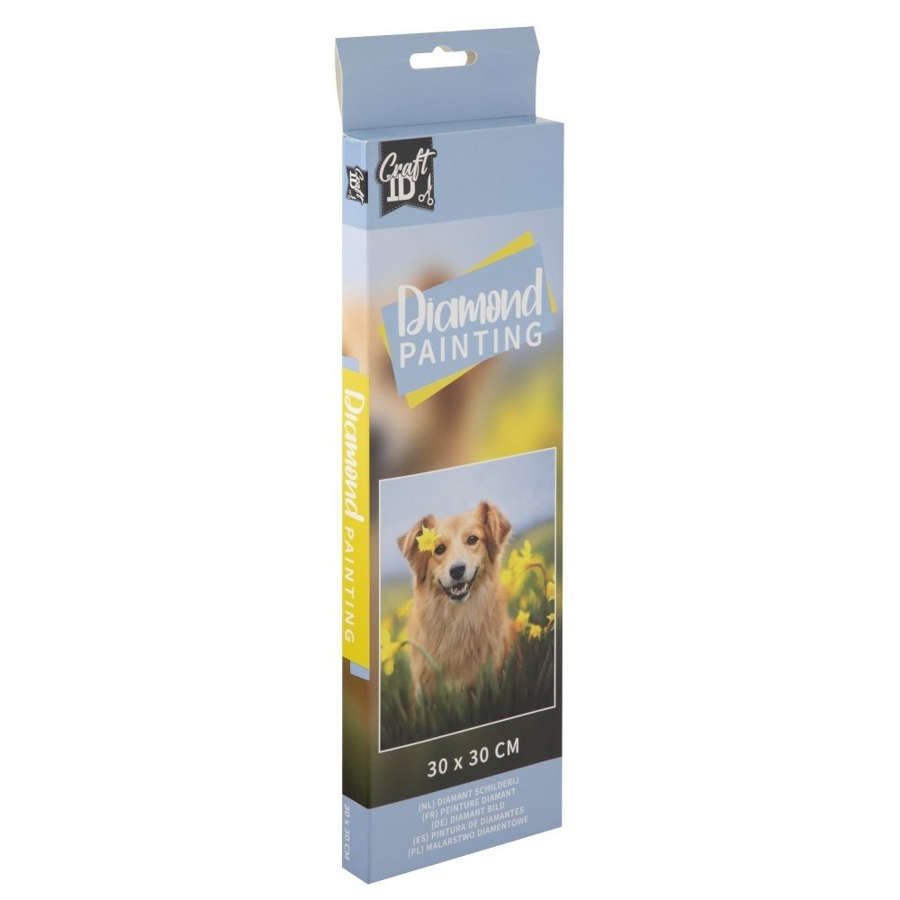 Pinta con Diamantes Perro 30 x 30 cm CCG