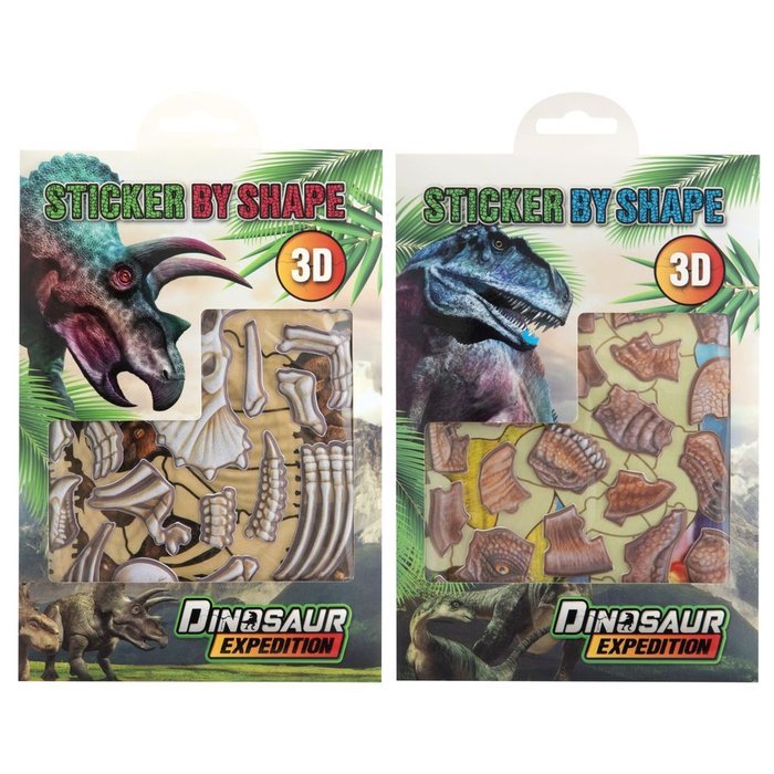 PEGATINA DINO POR FORMA, PEGATINAS 3D 2 STDAS, - CDU | CCG | ENVASE 12 UDS. UNIDAD | 8715427128290 Imagen principal del producto