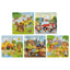 Expositor 15 puzzles de madera infantiles 9 pcs surtidos CCG