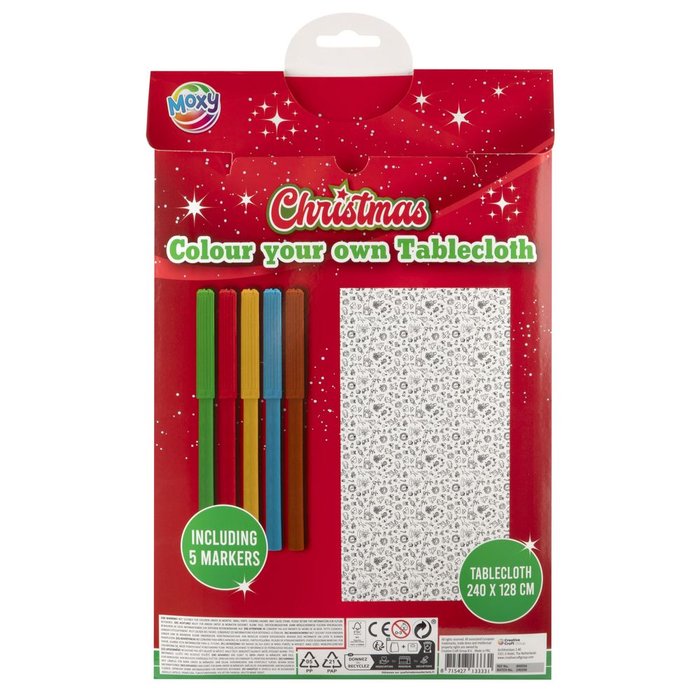 MANTEL PARA COLOREAR NAVIDAD | CCG NAVIDAD | 1 UNIDAD | 8715427133331 Imagen principal del producto