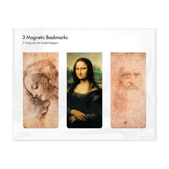 SET 3 MARCAPAGINAS MAGNETICOS LEONARDO DA VINCI | 1 UNIDADES | (WEBSHOP ARTE)