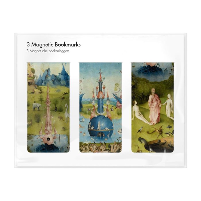 SET 3 MARCAPAGINAS MAGNETICOS JHERONIMUS BOSCH | 1 UNIDADES | (WEBSHOP ARTE)