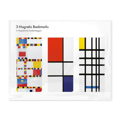 SET 3 MARCAPAGINAS MAGNETICOS MONDRIAN | 1 UNIDADES | (WEBSHOP ARTE)