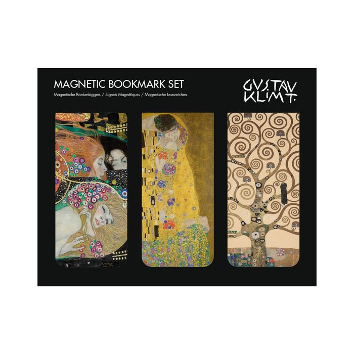 SET 3 MARCAPAGINAS MAGNETICOS GUSTAV KLIMT | 1 UNIDADES | (WEBSHOP ARTE)