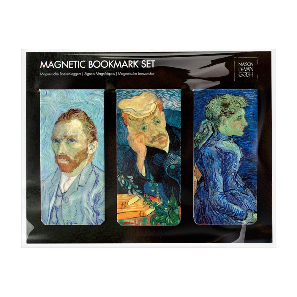 SET 3 MARCAPAGINAS MAGNETICOS MAISON DE VAN GOGH, PORTRAITS | 1 UNIDADES | (WEBSHOP ARTE)