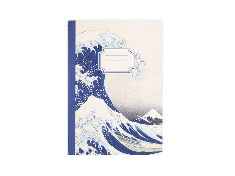 Cuaderno con Lomo Cosido de Algodón La Gran Ola Marca Webshop Arte