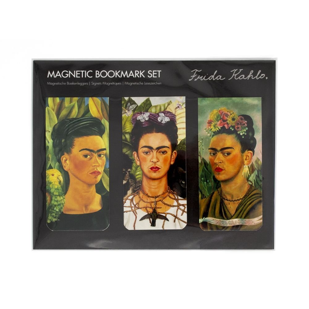 Set de 3 Marcapáginas Frida Kahlo Autorretrato WEBSHOP ARTE