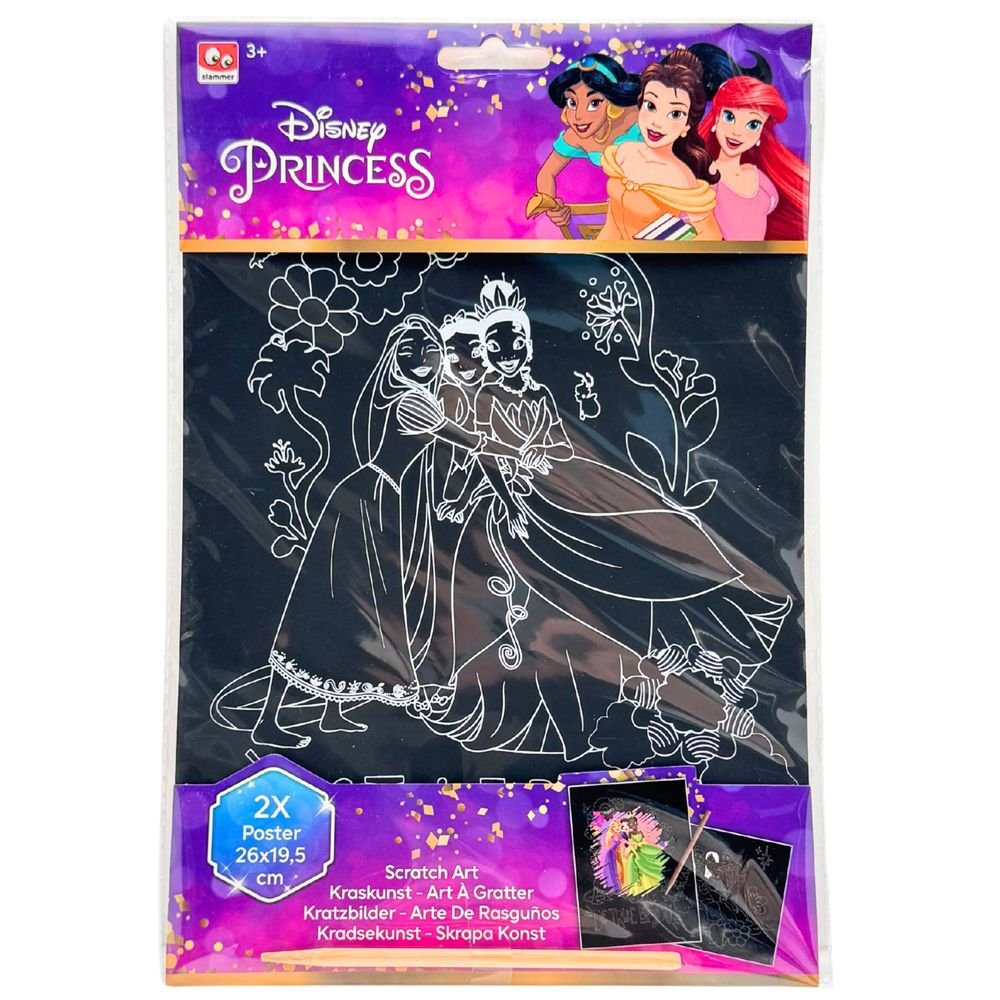 Set 2 Láminas Rasca y Descubre Princesas New Import SL